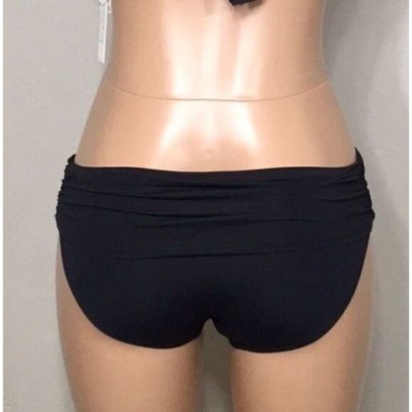 Bleu Rod Beattie black sarong bikini bottoms. 12 - Picture 3 of 6